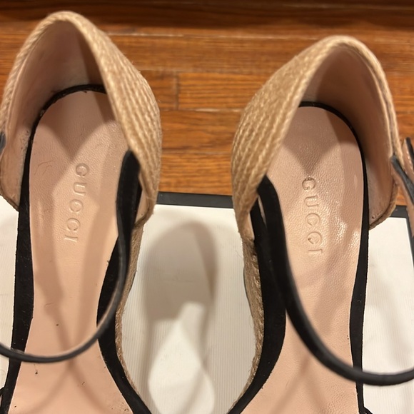 Gucci Suede Scamosciato Nero (Wedge) - Picture 4 of 6